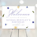 Floral welcome sign with a gentle wildflowers design, perfect for birthdays or spring garden parties.