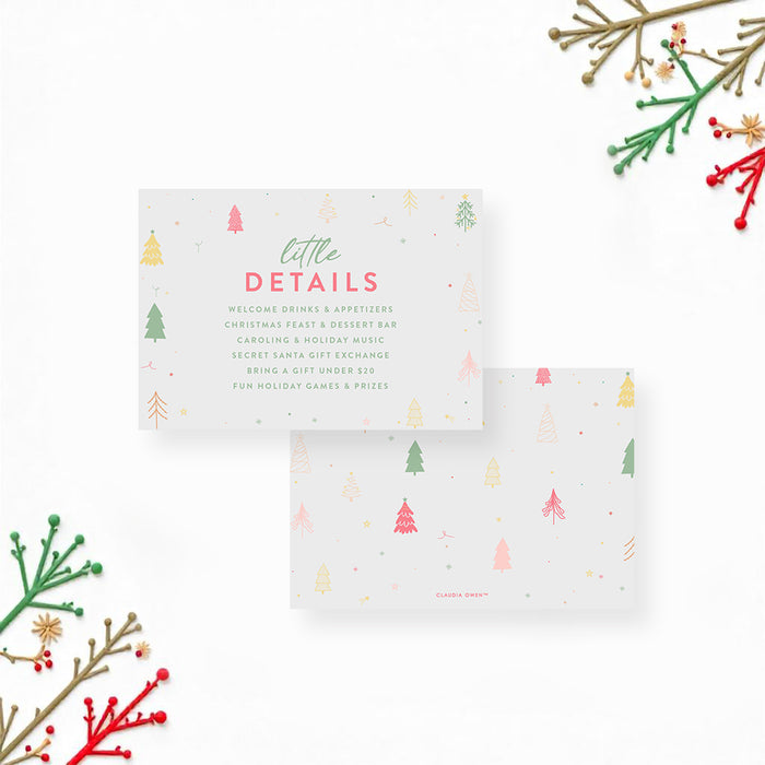 Personalized Christmas Party Invitation Holiday Celebration Card