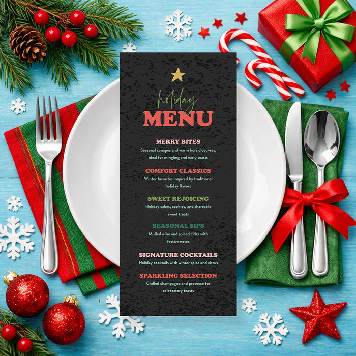 Christmas Party Invitation Festive Tree Holiday Invite