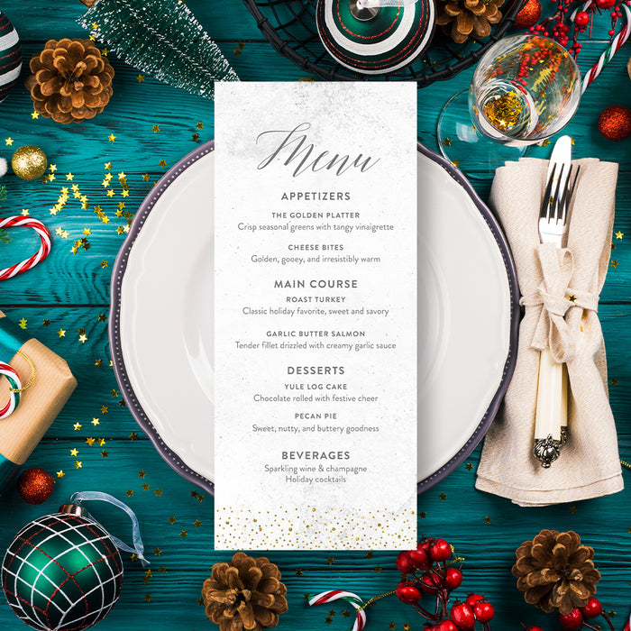 Christmas Party Invitation Elegant Holiday Party Invite Confetti Design