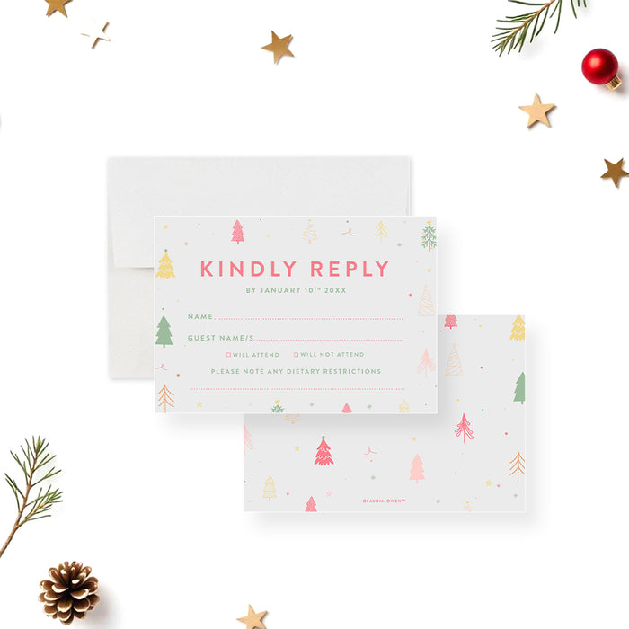 Personalized Christmas Party Invitation Holiday Celebration Card