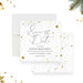 Christmas party save the date card with star design for holiday party or festive celebration-front-back