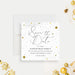 Christmas party save the date card with star design for holiday party or festive celebration-front