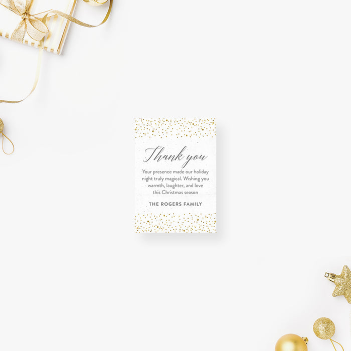 Christmas Party Invitation Elegant Holiday Party Invite Confetti Design
