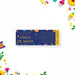 Cinco de Mayo ticket invitation with colorful floral artwork, blue background, yellow ticket border, and custom fiesta party details