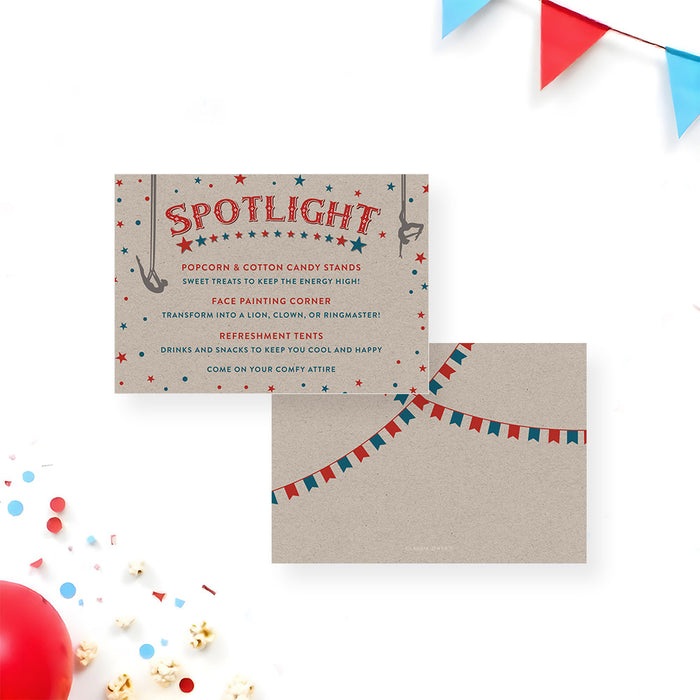 Vintage Circus Birthday Invitation for Kids Carnival Theme