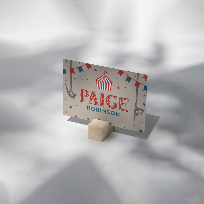 Vintage Circus Birthday Invitation for Kids Carnival Theme