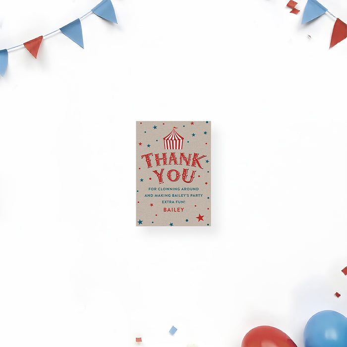 Vintage Circus Birthday Invitation for Kids Carnival Theme