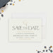 Class of 2026 graduation save the date card with modern minimalist design and clean lettering for a graduation party-front