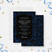 Black and blue corporate client appreciation dinner invitation, ideal for recognizing your valued clients.-front-back