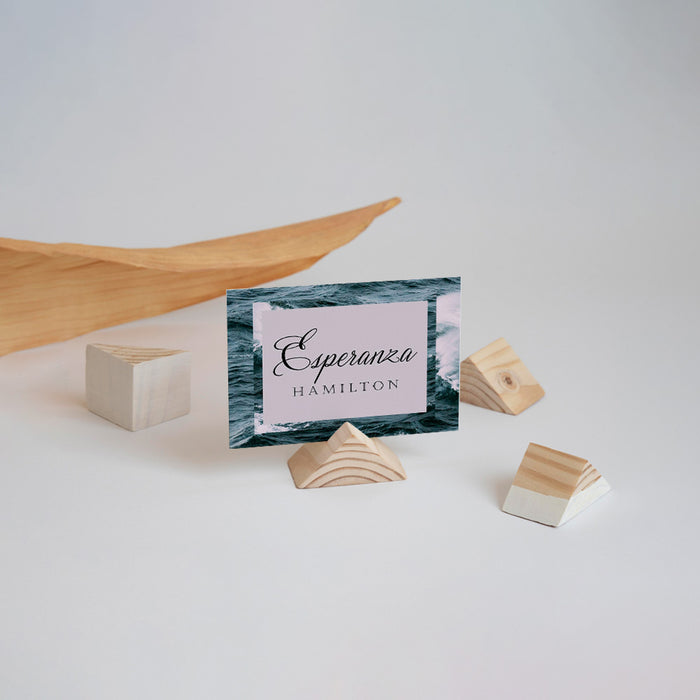 Personalized Coastal Wedding Invitation Ocean Waves