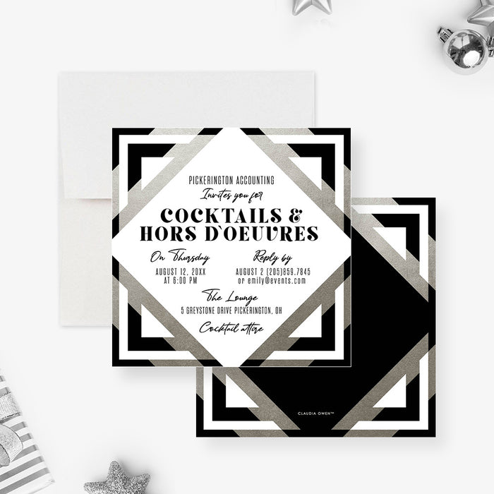 Modern Cocktail Party Invitation for Business Events