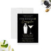 Elegant Cocktails and Conversation invitation card for business events and happy hours