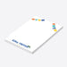 personalized fiesta-themed notepad with colorful papel picado banners and playful Mexican-inspired stationery design-side