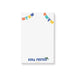 personalized fiesta-themed notepad with colorful papel picado banners and playful Mexican-inspired stationery design.