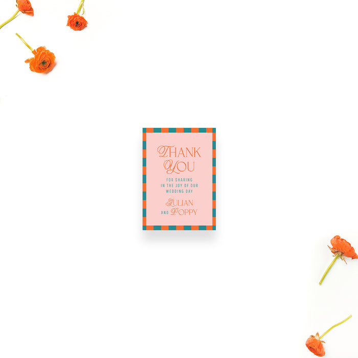 Personalized Colorful Geometric Wedding Invitation
