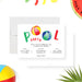 Pool party birthday invitation featuring colorful beach balls, ideal for summer BBQs, kids birthday parties, and outdoor celebrations.-front-back