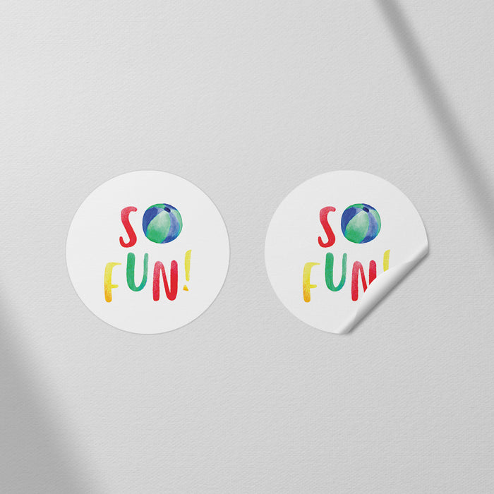 Beach Ball Pool Party Birthday Invitation Summer BBQ Invite