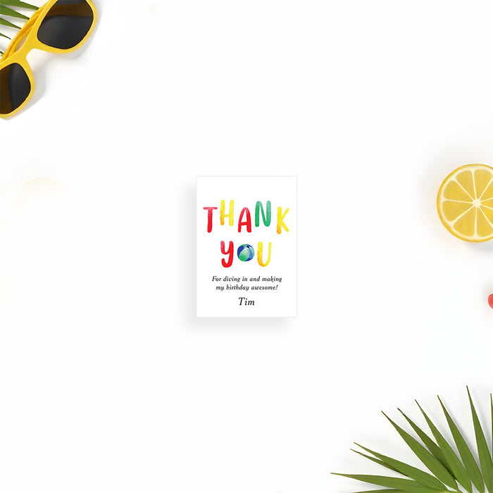 Beach Ball Pool Party Birthday Invitation Summer BBQ Invite