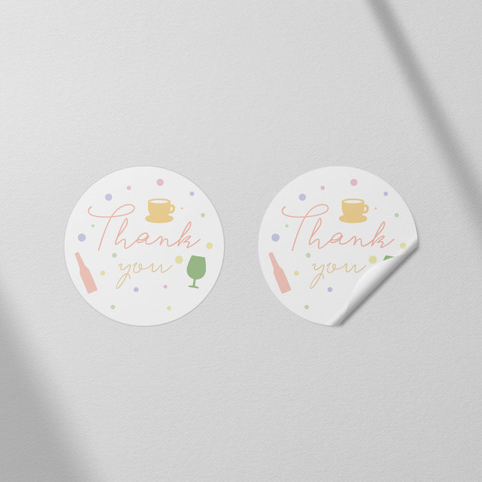 Sip and See Baby Welcome Invitation Colorful Baby Shower Design