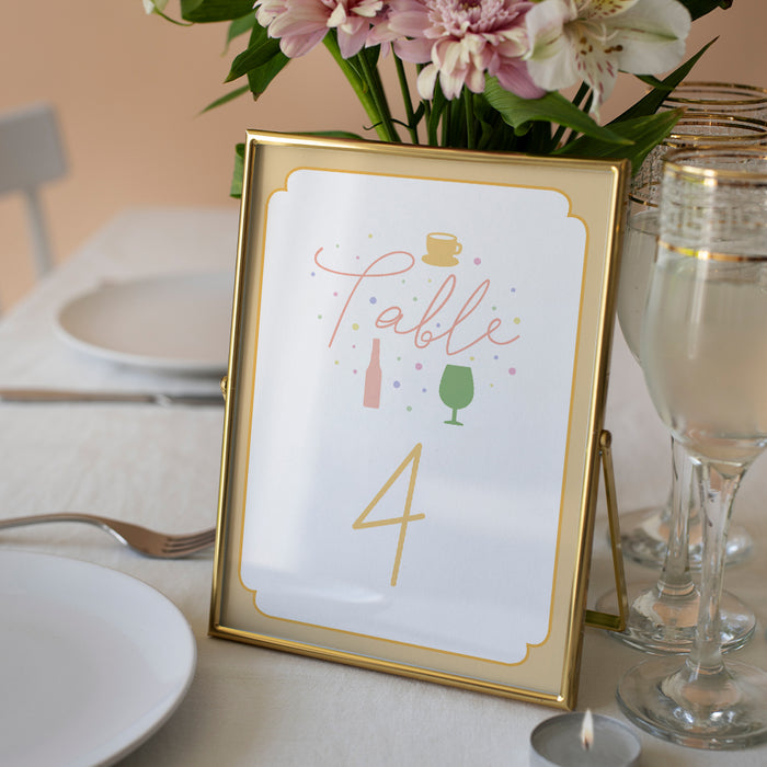 Sip and See Baby Welcome Invitation Colorful Baby Shower Design