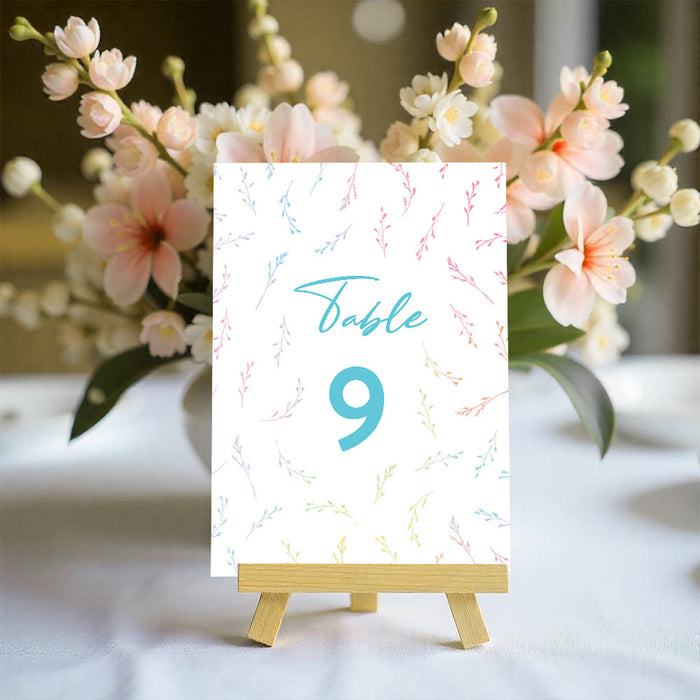 Personalized Colorful Watercolor Wildflower Birthday Party Invitation