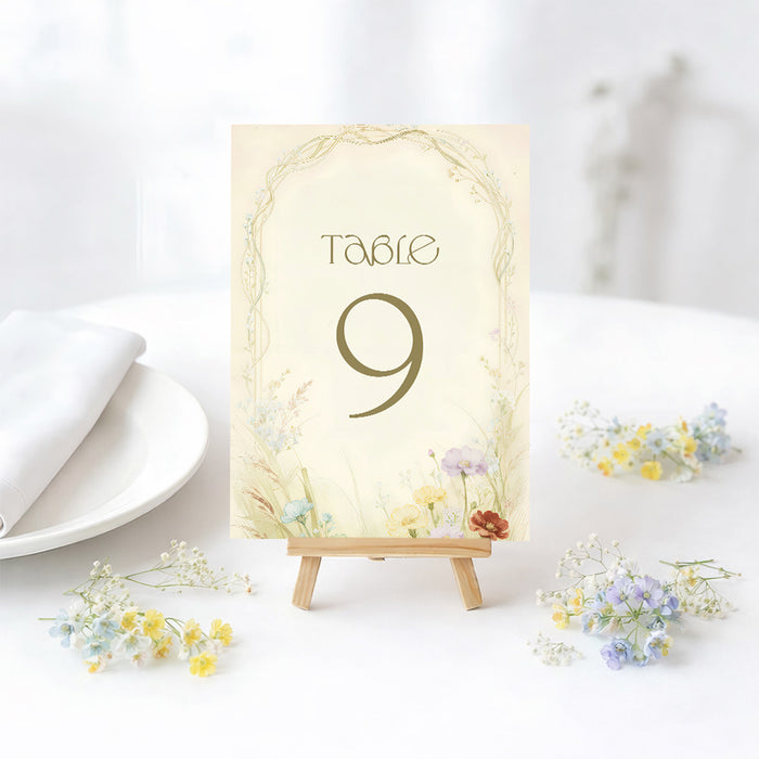 Personalized Colorful Wildflower Garden Wedding Invitation