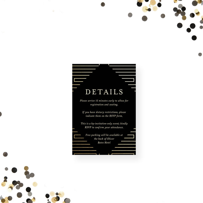 Company Dinner Invitation Elegant Corporate Event Card