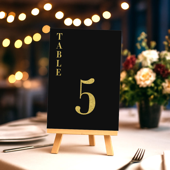 Corporate 40th Anniversary Invitation Black Gold