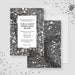 Elegant corporate dinner digital invitation template with black-and-white bokeh background and company event details-front-back