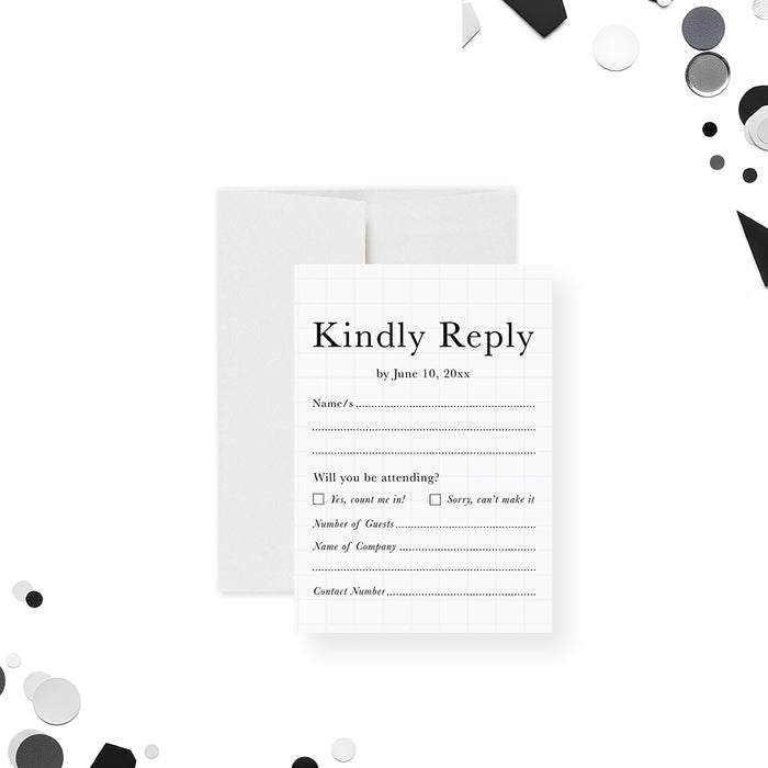 Corporate Event Invitation Cocktails Conversation Modern Invite