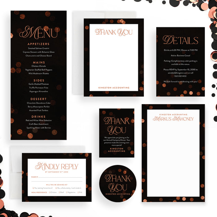 Corporate Dinner Invitation Annual Company Event