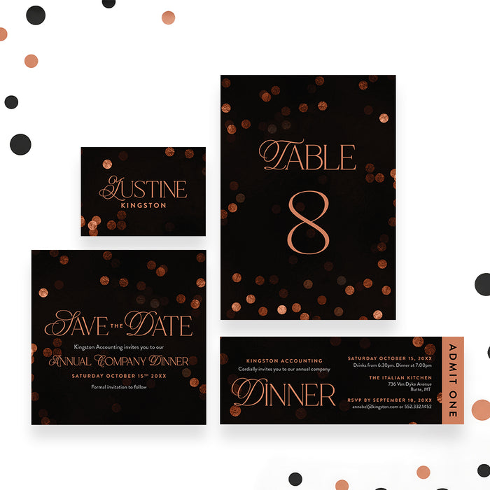 Corporate Dinner Invitation Annual Company Event