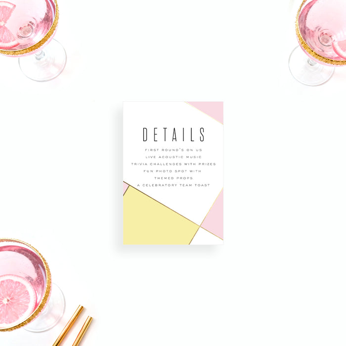 Corporate Happy Hour Invitation Modern Cocktail Party Invite