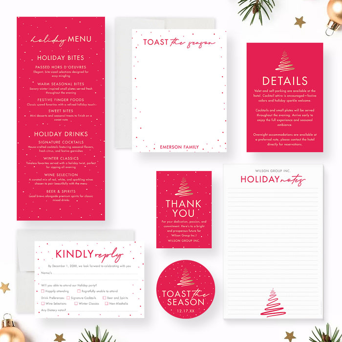Corporate Holiday Party Invitation Christmas Celebration