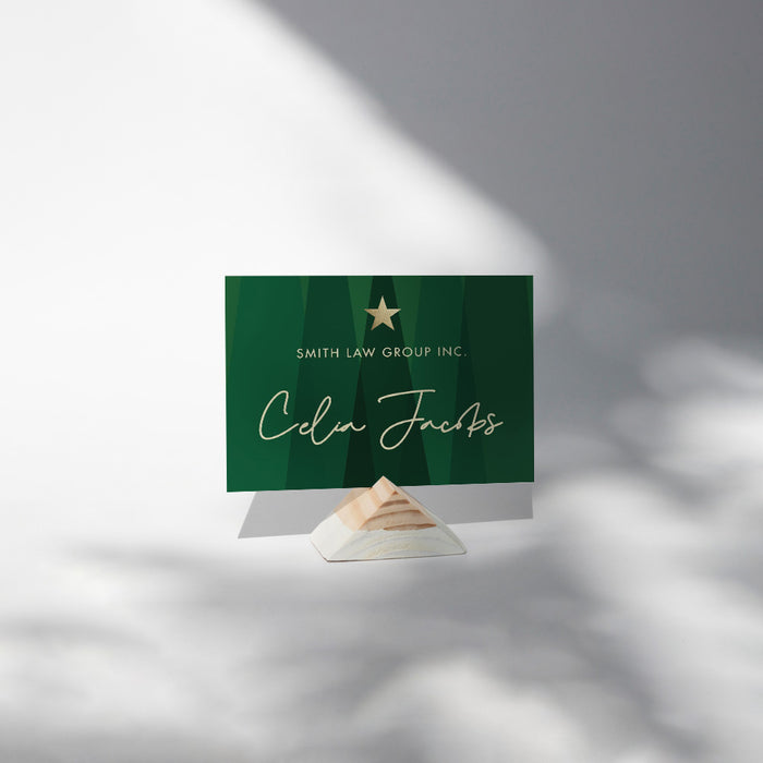 Corporate Holiday Party Invitation Modern Green Trees