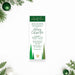 Corporate holiday party ticket invitation with modern green trees, a gold-look star and personalized company event details