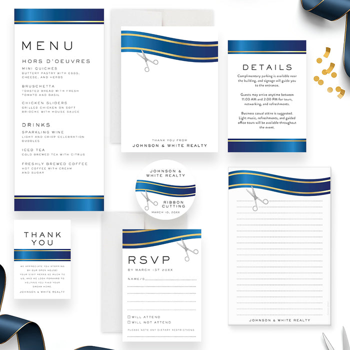 Corporate Open House Invitation New Office Ribbon Cutting