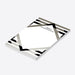 personalized corporate notepad with black and silver geometric design and custom company name for office stationery-side
