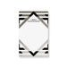 personalized corporate notepad with black and silver geometric design and custom company name for office stationery