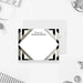 corporate thank you card with black and silver geometric design and custom company name for professional business notes-front