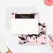 corporate thank you card with pink and black marble design, black header, gold accent details, and personalized business name-front-back