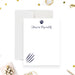 personalized thank you card with paw print icon, claw mark detail and clean minimalist layout-front
