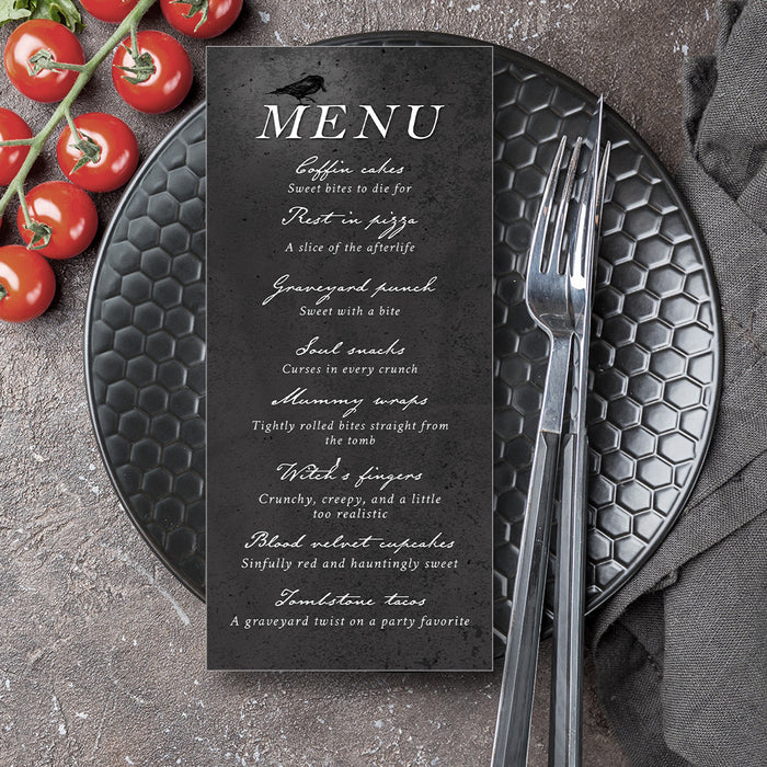 Gothic Tombstone Birthday Invitation for Halloween Party