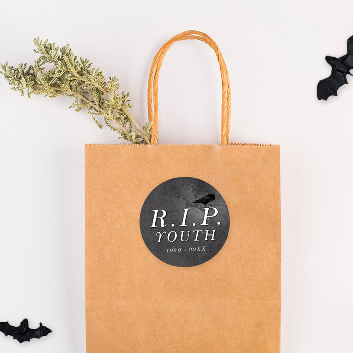 Gothic Tombstone Birthday Invitation for Halloween Party