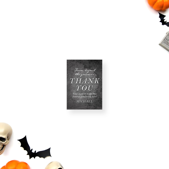 Gothic Tombstone Birthday Invitation for Halloween Party