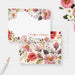 Personalized floral note card with wildflower border and custom name