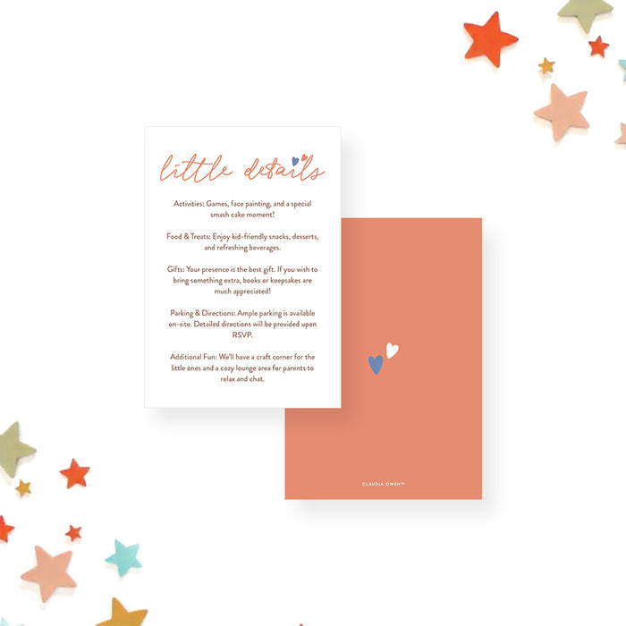 Twin Birthday Invitation with Photo Double the Love Theme