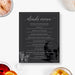 Death to Your 20s drinks menu template with pale script and dark skull artwork.