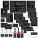 Death to Your 20s matching birthday template bundle with dark skull cards signs menus and labels.